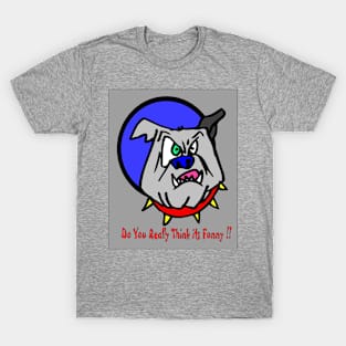 Comic Colorful Animation Abstract Bulldog Pop Art Print T-Shirt